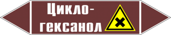 Маркировка трубопровода "циклогексанол" (пленка, 252х52 мм) - Маркировка трубопроводов - Маркировки трубопроводов "ЖИДКОСТЬ" - Магазин охраны труда Протекторшоп