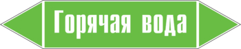 Маркировка трубопровода "горячая вода" (пленка, 358х74 мм) - Маркировка трубопроводов - Маркировки трубопроводов "ВОДА" - Магазин охраны труда Протекторшоп