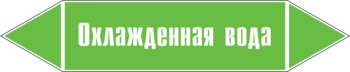 Маркировка трубопровода "охлажденная вода" (пленка, 358х74 мм) - Маркировка трубопроводов - Маркировки трубопроводов "ВОДА" - Магазин охраны труда Протекторшоп