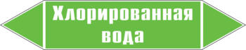 Маркировка трубопровода "хлорированная вода" (пленка, 358х74 мм) - Маркировка трубопроводов - Маркировки трубопроводов "ВОДА" - Магазин охраны труда Протекторшоп